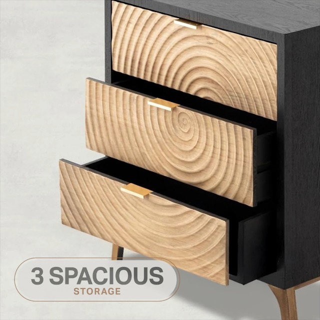 Amazon.com: COZAYH Set of 2 3-Drawer Farmhouse Dresser with